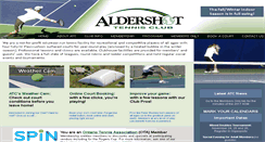 Desktop Screenshot of aldershottennis.ca